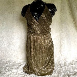 Gold Disco Vibe Dress—Sparkle Gold!